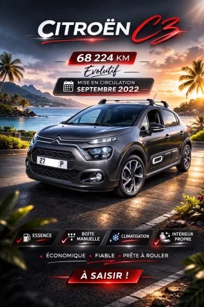 CITROËN C3, NÉGOCIABLE ! OFFRE À SAISIR !