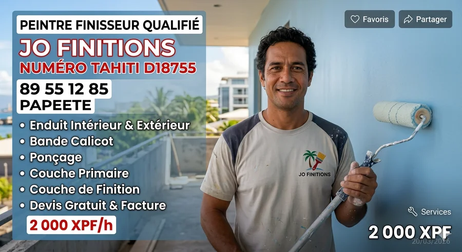 Peintre finisseur qualifié cherche chantier