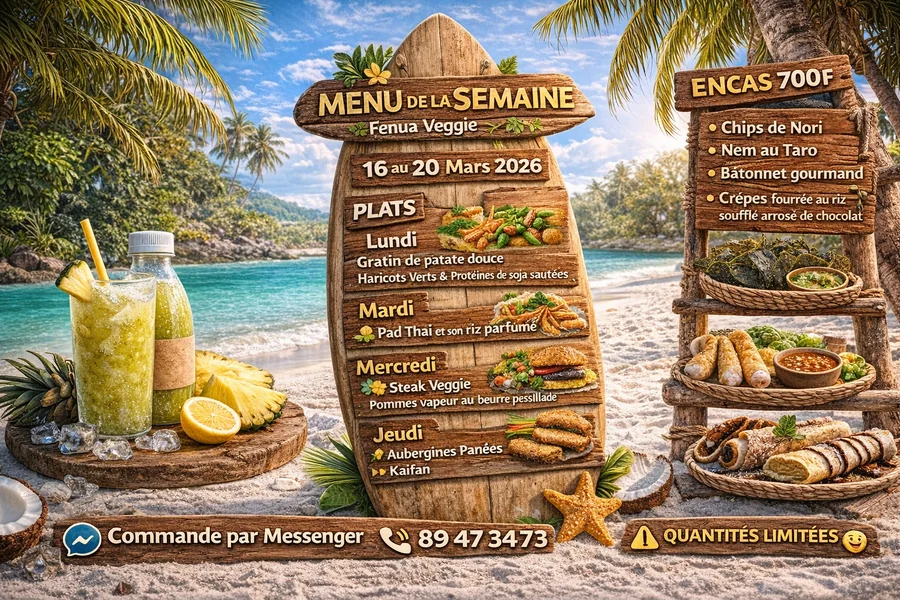 Ton repas du midi avec FENUA VEGGIE