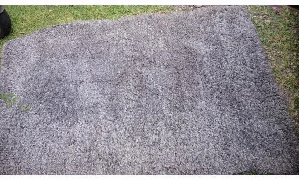 Tapis Shaggy gris