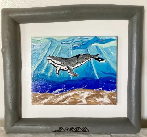 Tableau acrylique et sablé