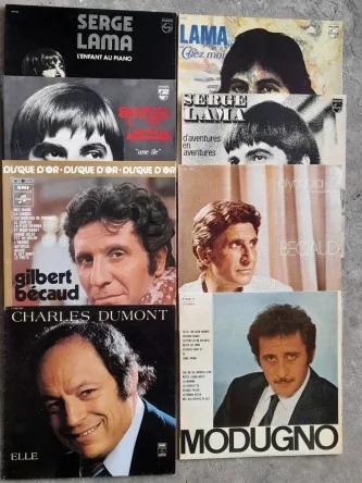 vinyles chanteurs variés