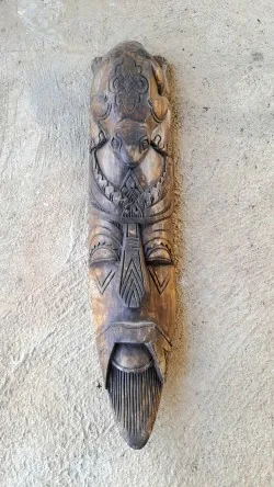 totem grenouille déco