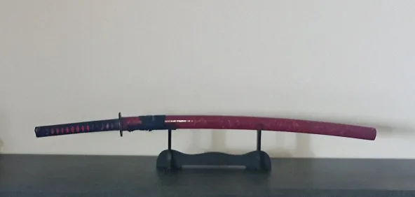 Katana  acier 1060 – Bo-hi – Support + étui – Très bon état