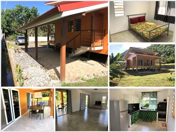 TEAHUPOO, A LOUER MAISON NEUVE 1 CH. SEMI MEUBLEE, QUARTIER CALME