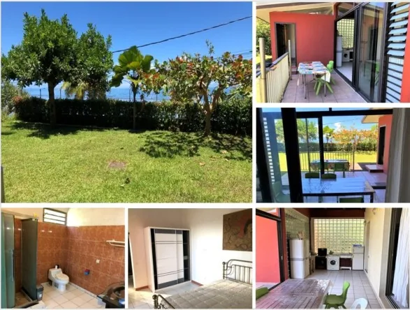 TOAHOTU, A LOUER, BAS DE MAISON 1 CH. VUE ET ACCES MER