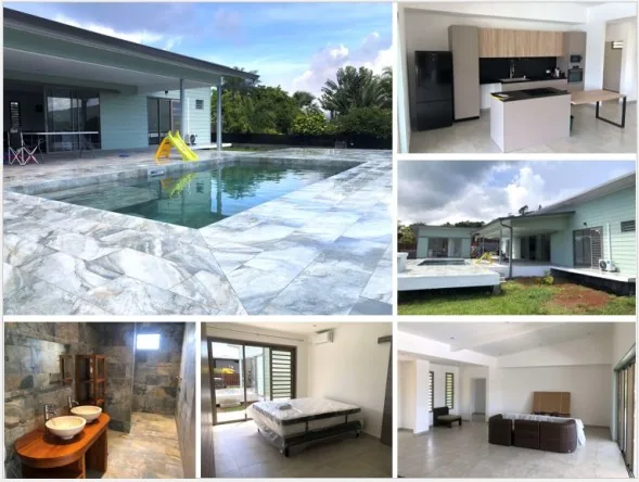 TOAHOTU, A LOUER MAISON RECENTE 2 CHAMBRES, PISCINE, BUNGALOW