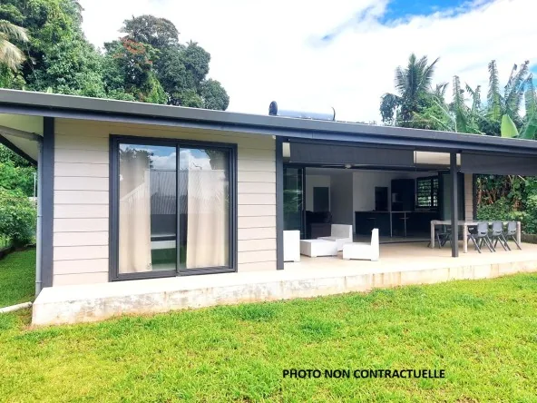 AFAAHITI...VENDS MAISON 102M² Hab., 3 CHAMBRES, TERRAIN DE 630 M², ENDROIT CALME, TRAVAUX DE FINITIO