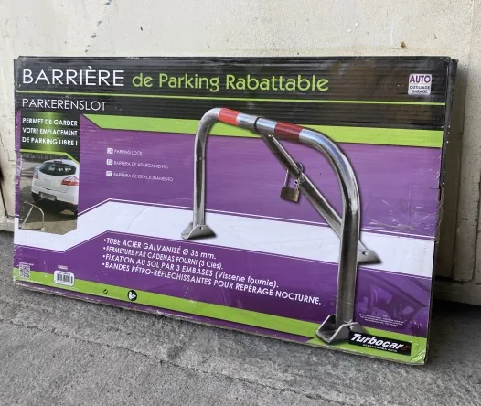 Barrière de parking pliable