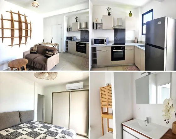 PIRAE/PROCHE HOPITAL... LOUE APPARTEMENT 36M², 1 CHAMBRE, JARDINET 36M²