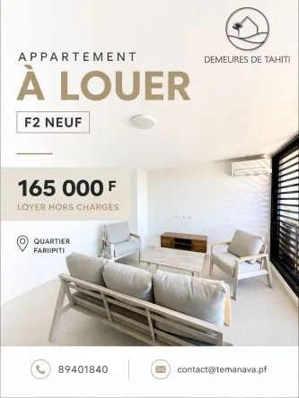 Appartement F2 à Louer Papeete